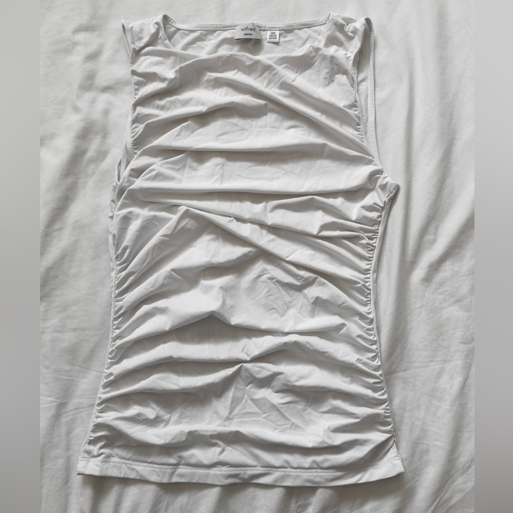 Aritzia White Sleeveless Top